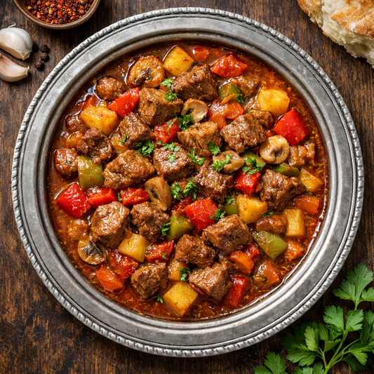 Slow-Cooked Beef Stew Meal (Et Güveç)