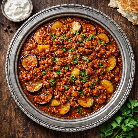 Turkish-Style Beef & Aubergine Moussaka (Musakka)