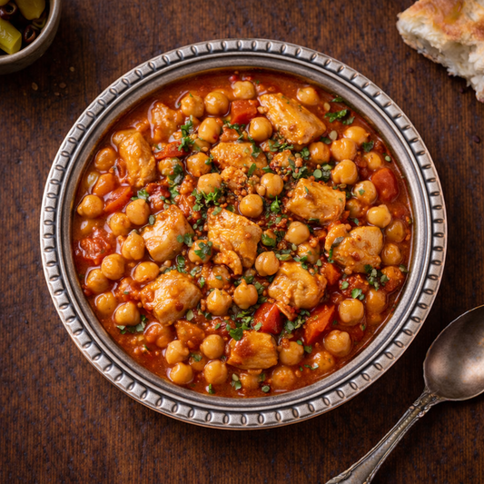 Ottoman-Style Chicken & Chickpea Stew (Tavuklu Nohut yemeği)
